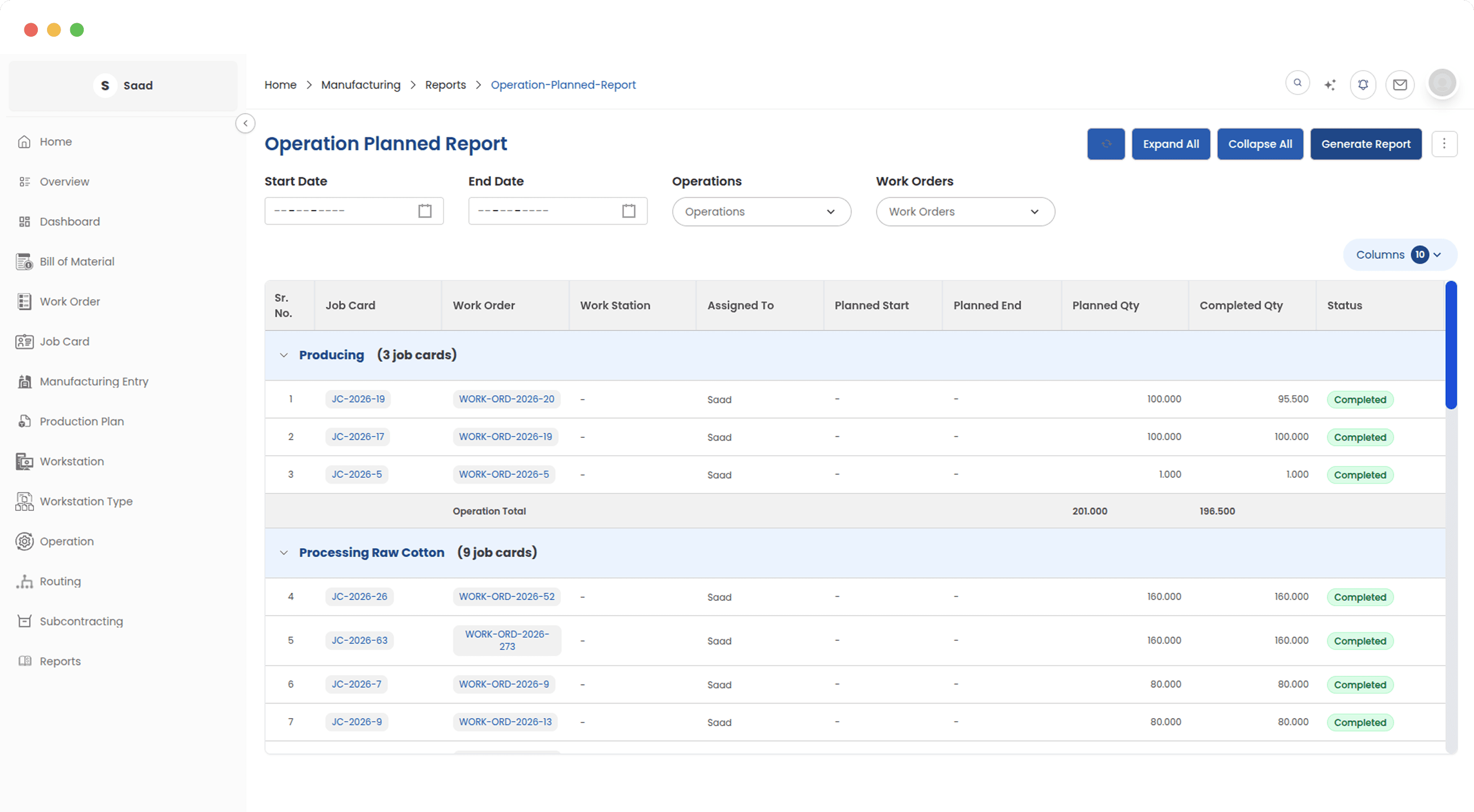 Understand how operations are scheduled across your shop floor