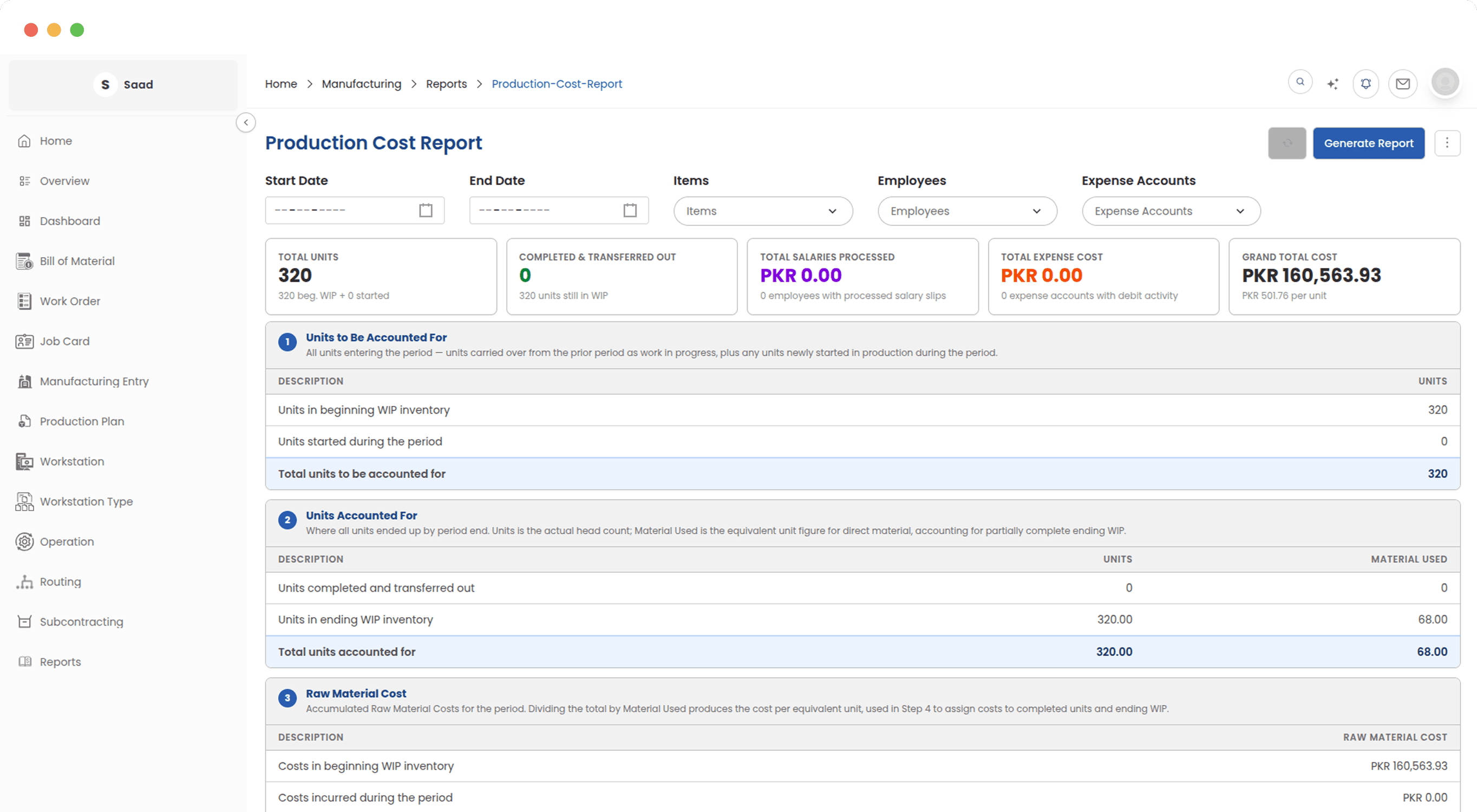 Know the true cost of every unit you produce