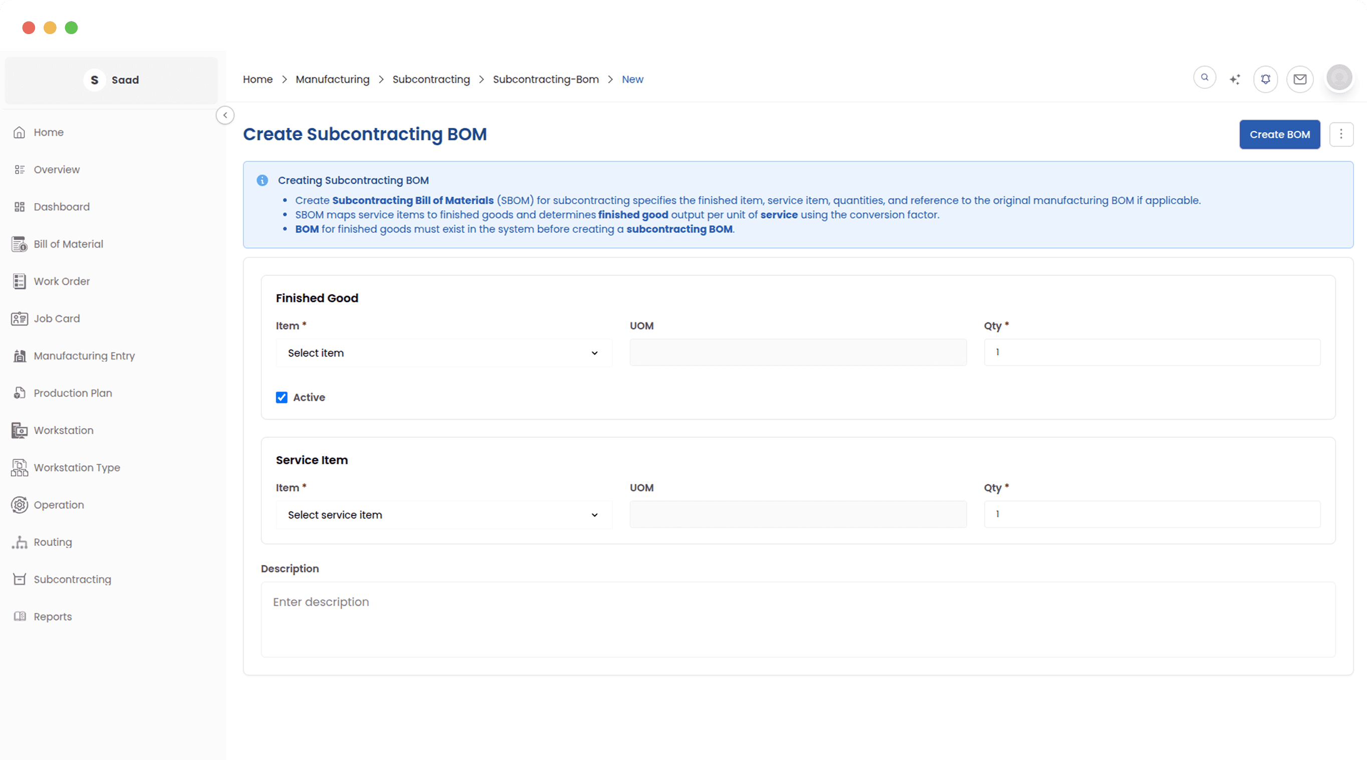 Define outsourced product relationships