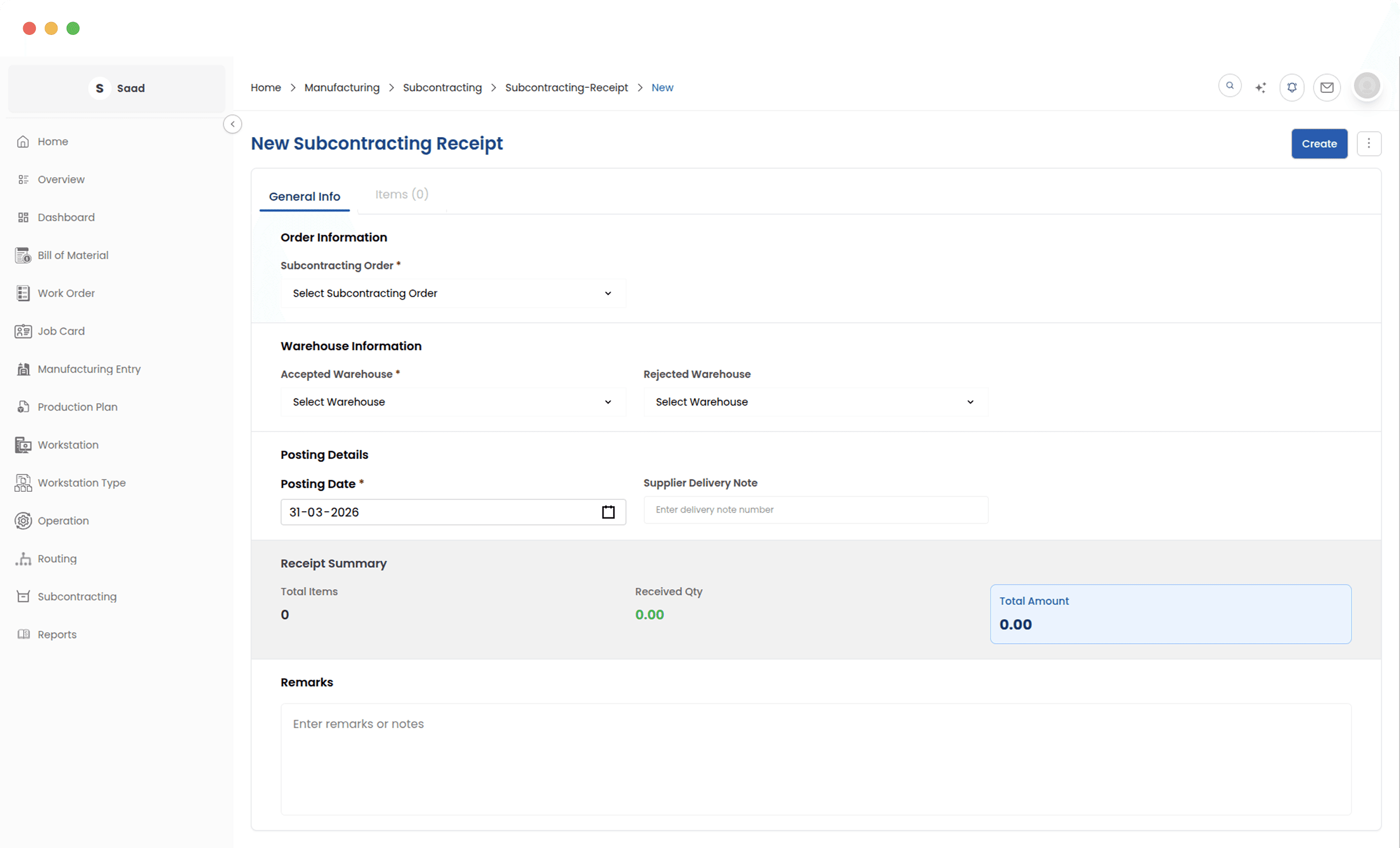 Receive, inspect, and route finished goods